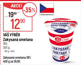 Zakysaná smetana 16% Váš Výběr