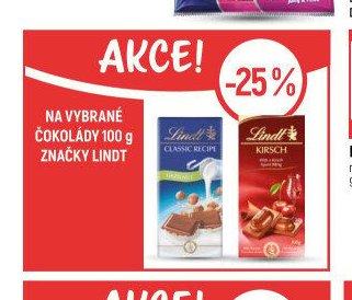 Lindt čokolády