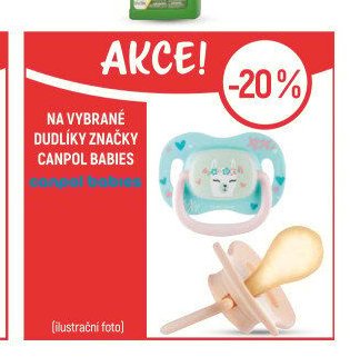 Na vybrané dudlíky značky Canpol babies