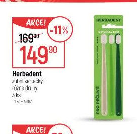 Herbadent zubní kartáčky