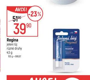 Regina jelení lůj