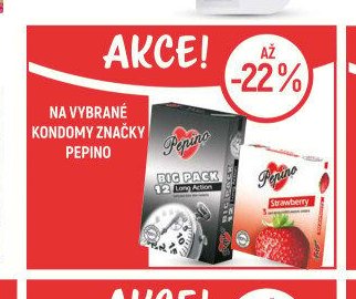 Na vybrané kondomy značky Pepino