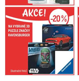 Na vybrané 3D puzzle značky Ravensburger - Globus akcniletaky.com