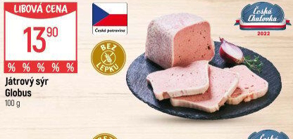 Paštika játrový sýr Globus