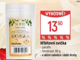 Svíčky hřbitovní Sofie