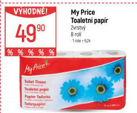 Toaletní papír 2vrstvý My Price