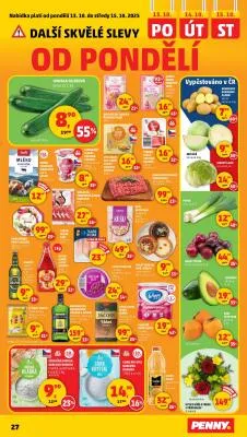 akční leták Penny Market 9.10.2025-15.10.2025