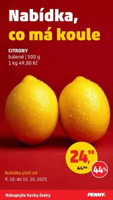 akční leták Penny Market 9.10.2025-15.10.2025
