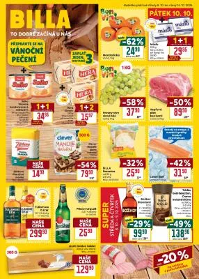 akční leták BILLA 8.10.2025-14.10.2025