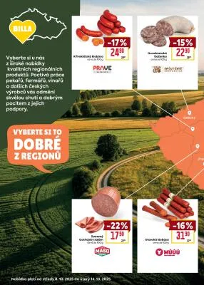 akční leták BILLA 8.10.2025-14.10.2025