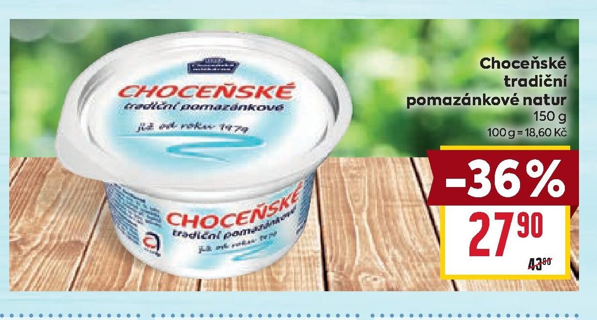 Choceňské tradiční pomazánkové natur