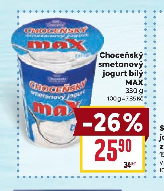 Choceňský smetanový jogurt MAX