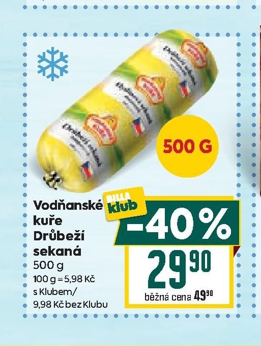Vodňanské kuře Drůbeží sekaná