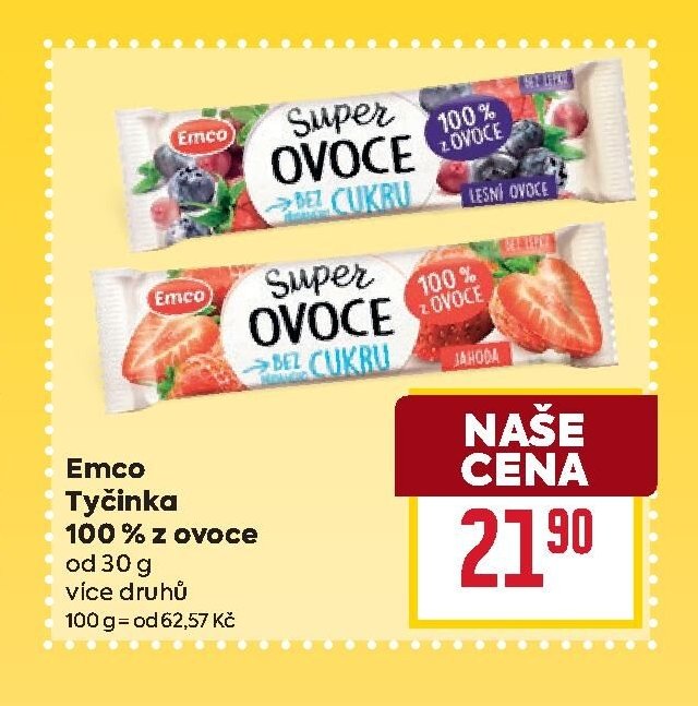 Emco Tyčinka 100 % z ovoce - BILLA akcniletaky.com
