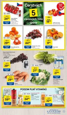 akční leták Tesco 8.10.2025-14.10.2025