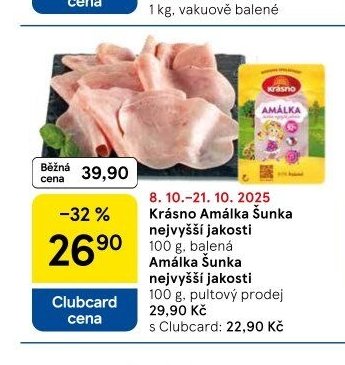 Krásno Amálka Šunka nejvyšší jakosti