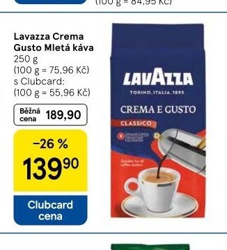 Lavazza Crema Gusto Mletá káva