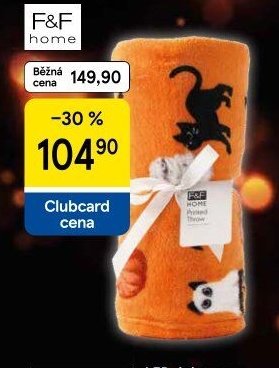 F&F Home Halloweenská deka