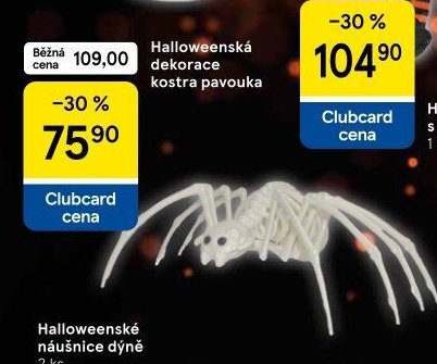 Halloweenská dekorace kostra pavouka