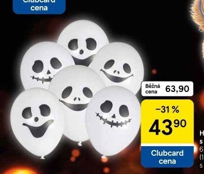 Halloweenské balonky s motivem duchů