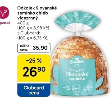 Chléb vícezrnný Slovanské semínko Odkolek
