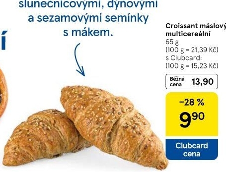 Croissant multicereální