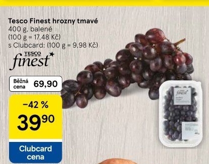 Hrozny tmavé Tesco Finest