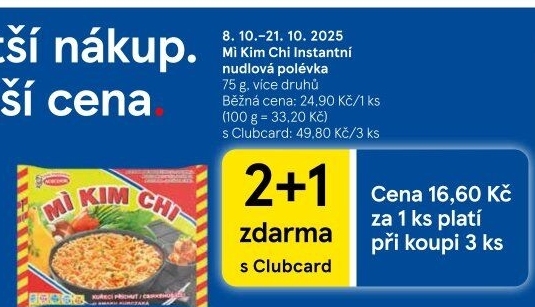 Instantní polévky Mi Kim Chi Vina Acecook