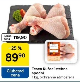 Kuřecí stehna Tesco