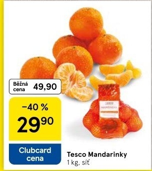 Mandarinky Tesco