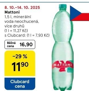 Přírodní voda Mattoni