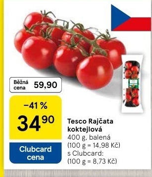 Rajčata koktejlová Tesco