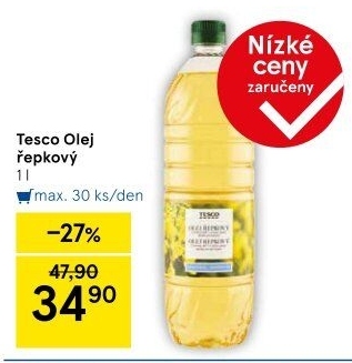 Řepkový olej Tesco