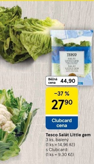 Salát little gem Tesco