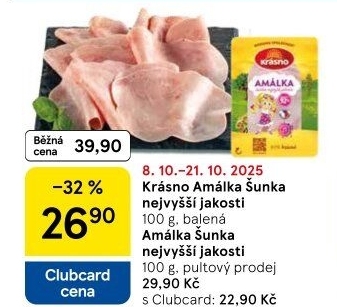 Šunka Amálka nejvyšší jakosti Krásno