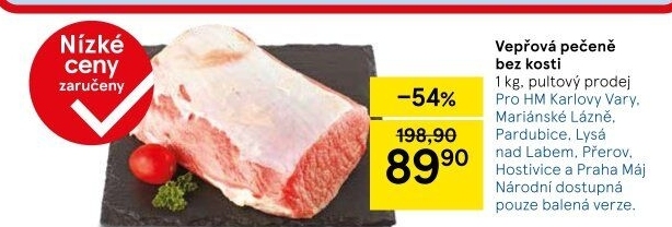 Vepřová pečeně bez kosti