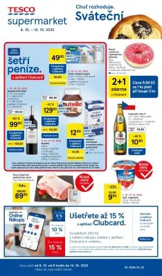 akční leták Tesco 8.10.2025-14.10.2025