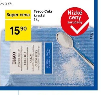 Tesco Cukr krystal 1 kg