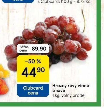 Hrozny révy vinné tmavé