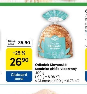 Odkolek Slovanské semínko chléb vícezrnný