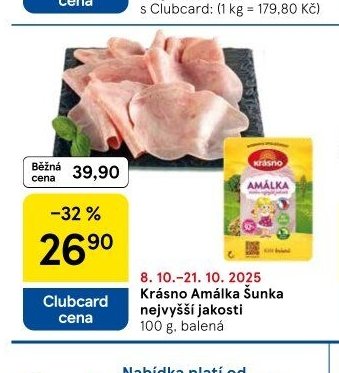 Krásno Amálka Šunka nejvyšší jakosti