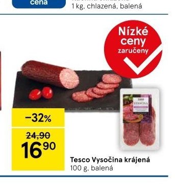 Tesco Vysočina krájená - Tesco akcniletaky.com