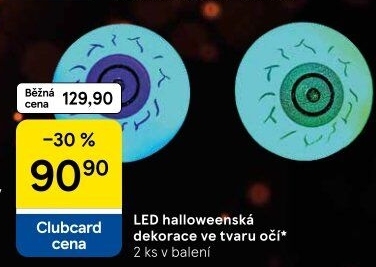 Halloween svítící LED dekorace