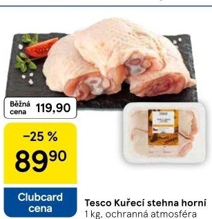 Kuřecí stehna Tesco