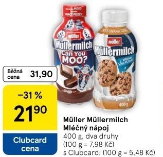 Nápoj mléčný Müllermilch Müller