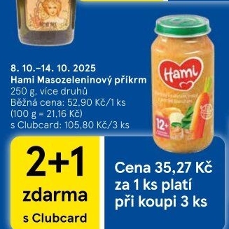 Příkrm masozeleninový Hami