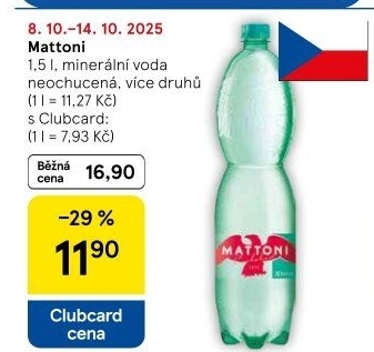 Přírodní voda Mattoni