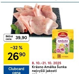 Šunka Amálka nejvyšší jakosti Krásno