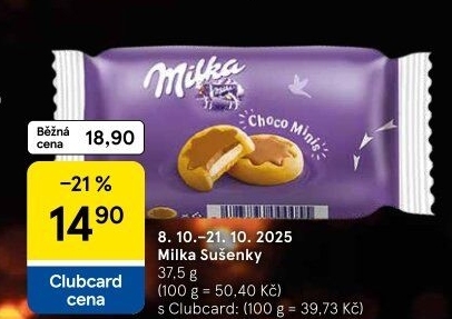 Sušenky Choco Minis Milka