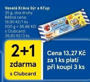 Sýr a křup Veselá kráva